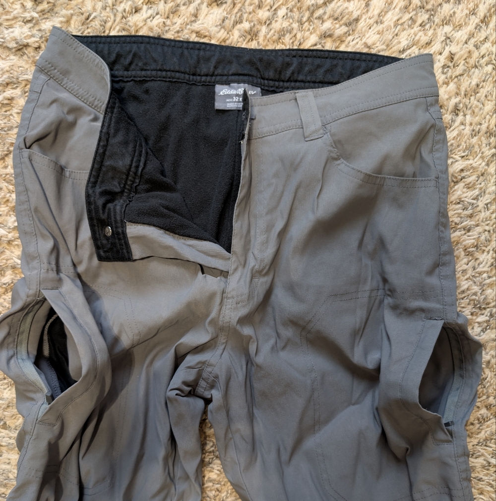 Eddie Bauer Men's Fleece Lined Pants - Picture 2 of 7